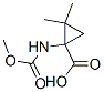 Cyclopropanecarboxylic acid, 1-[(methoxycarbonyl)amino]-2,2-dimethyl- (9CI)