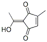 4-Cyclopentene-1,3-dione, 2-(1-hydroxyethylidene)-4-methyl-, (E)- (9CI)