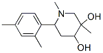 6-(2,4-dimethylphenyl)-1,3-dimethyl-piperidine-3,4-diol