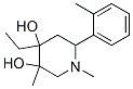4-ethyl-1,3-dimethyl-6-(2-methylphenyl)piperidine-3,4-diol