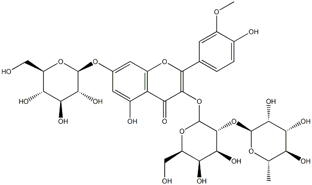 isorhamnetin 3-O-alpha-rhamnopyranosyl(1-2)-beta-galactopyranoside-7-O-beta-glucopyranoside