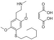 Benzeneethanamine, 2,5-dimethoxy-4-(heptylthio)-N-methyl-, (Z)-2-buten edioate (1:1)