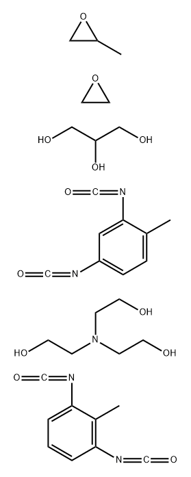 Ethanol, 2,2',2''-nitrilotris-, polymer with 1,3-diisocyanato-2-methylbenzene, 2,4-diisocyanato-1-methylbenzene and methyloxirane polymer with oxirane ether with 1,2,3-propanetriol (3:1)