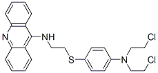 N-[2-[4-[bis(2-chloroethyl)amino]phenyl]sulfanylethyl]acridin-9-amine