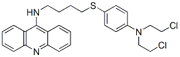 N-[4-[4-[bis(2-chloroethyl)amino]phenyl]sulfanylbutyl]acridin-9-amine