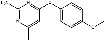 4-(4-Methoxyphenoxy)-6-methylpyrimidin-2-amine, 4-[(2-Amino-6-methylpyrimidin-4-yl)oxy]anisole