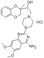 1-Piperazineethanol, 4-(4-amino-6,7-dimethoxy-2-quinazolinyl)-alpha-(2 ,3-dihydro-2-methyl-1,4-benzodioxin-2-yl)-, hydrochloride