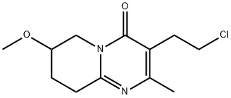 3-(2-Chloroethyl)-6,7,8,9-tetrahydro-7-methoxy-2-methyl-4H-pyrido[1,2-a]pyrimidin-4-one