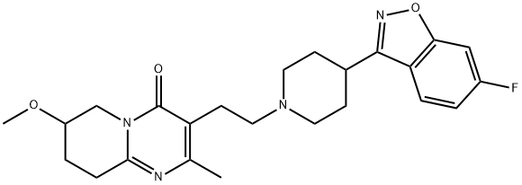 3-[2-[4-(6-Fluoro-1,2-benzisoxazol-3-yl)-1-piperidinyl]ethyl]-6,7,8,9-tetrahydro-7-methoxy-2-methyl-4H-pyrido[1,2-a]pyrimidin-4-one