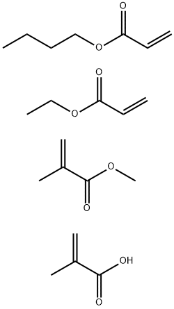 2-Propenoic acid, 2-methyl-, polymer with butyl 2-propenoate, ethyl 2-propenoate and methyl 2-methyl-2-propenoate