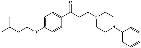 1-[4-(3-Methylbutoxy)phenyl]-3-(4-phenyl-1-piperazinyl)-1-propanone