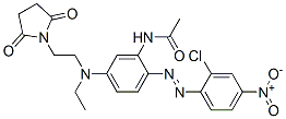 N-[2-[(2-Chloro-4-nitrophenyl)azo]-5-[[2-(2,5-dioxo-1-pyrrolidinyl)ethyl]ethylamino]phenyl]acetamide