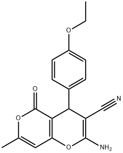 2-氨基-4-(4-乙氧基苯基)-7-甲基-5-氧代-4H,5H-吡喃并[4,3-B]吡喃-3-甲腈