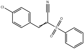 3-(4-氯苯基)-2-(苯磺酰基)丙烯腈
