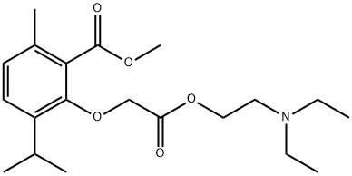 (6-Isopropyl-2-methoxycarbonyl-3-methylphenoxy)acetic acid 2-(diethylamino)ethyl ester