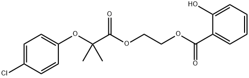 2-Hydroxybenzoic acid 2-[2-(4-chlorophenoxy)-2-methyl-1-oxopropoxy]ethyl ester