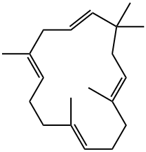 (1E,4E,8E,12E)-2,6,6,9,13-Pentamethyl-1,4,8,12-cyclopentadecatetraene