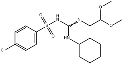 Benzenesulfonamide, 4-chloro-N-((cyclohexylamino)((2,2-dimethoxyethyl) amino)methylene)-
