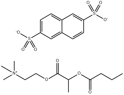 2-(2-butanoyloxypropanoyloxy)ethyl-trimethyl-azanium, naphthalene-2,6- disulfonate