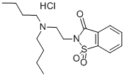 1,2-Benzisothiazol-3(2H)-one, 2-(2-(dibutylamino)ethyl)-, 1,1-dioxide,  hydrochloride