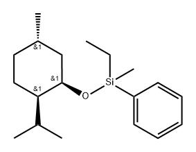 rel-Ethylmethyl[[(1S*)-5β*-methyl-2α*-(1-methylethyl)cyclohexane-1α*-yl]oxy]phenylsilane