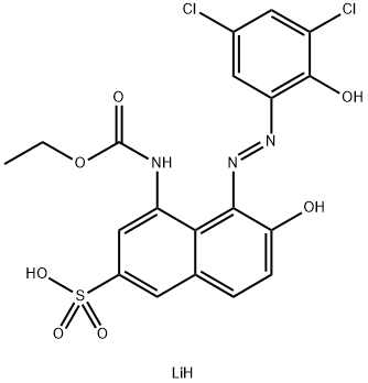 5-[(3,5-二氯-2-羟基苯基)偶氮]-4-[(乙氧基羰基)氨基]-6-羟基-2-萘磺酸锂