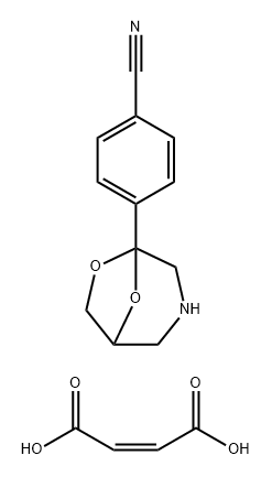but-2-enedioic acid, 4-(7,8-dioxa-3-azabicyclo[3.2.1]oct-1-yl)benzonit rile