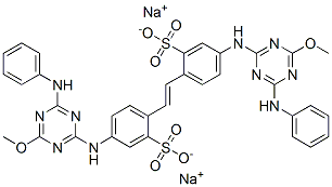 sodium 4,4'-bis[[6-anilino-4-methoxy-1,3,5-triazin-2-yl]amino]stilbene-2,2'-disulphonate