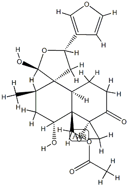 (2S,3R,5S,5'S,8'aβ)-4'aα-[(Acetyloxy)methyl]-5-(3-furanyl)-3',4,4',4'a,5,7',8',8'aβ-octahydro-2,4'β-dihydroxy-2'α-methyldispiro[furan-3(2H),1'(5'H)-naphthalene-5',2''-oxiran]-6'(2'H)-one
