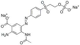 4-(乙酰氨基)-2-氨基-5-[[4-[[2-(磺酰氧基)乙基]磺酰基]苯基]偶氮]-苯磺酸钠盐