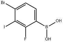2-氟-3-碘-4-溴苯硼酸