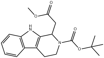 1H-PYRIDO[3,4-B]INDOLE-1-ACETIC ACID, 2-[(1,1-DIMETHYLETHOXY)CARBONYL]-2,3,4,9-TETRAHYDRO-, METHYL ESTER
