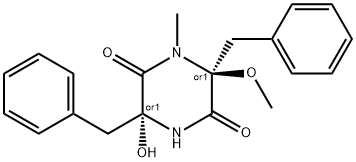 trans-3-Hydroxy-6-methoxy-1-methyl-3,6-bis(phenylmethyl)-2,5-piperazinedione