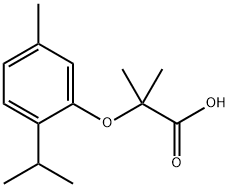2-甲基-2-(5-甲基-2-丙-2-基-苯氧基)丙酸