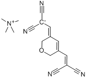 METHANAMINIUM, N,N,N-TRIMETHYL-, SALT WITH [[5-(2,2-DICYANOETHENYL)-2H-PYRAN-3(6H)-YLIDENE]METHYL]PROPANEDINITRILE (1:1)