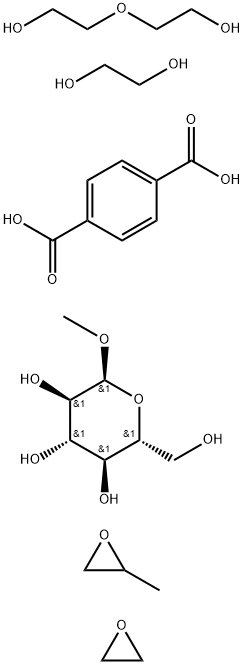 α-D-Glucopyranoside, methyl, polymer with 1,4-benzenedicarboxylic acid, 1,2-ethanediol, methyloxirane, oxirane and 2,2'-oxybis[ethanol]