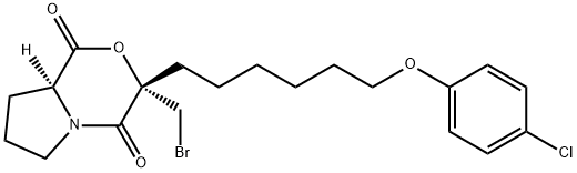 3-BROMOMETHYL-3-[6-(4-CHLOROPHENOXYL)-HEXYL]-TETRAHYDROPYRROLO[2,1-C][1,4]OXAZINE-1,4-DIONE