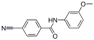 Benzamide, 4-cyano-N-(3-methoxyphenyl)- (9CI)