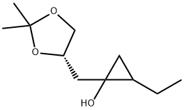 Cyclopropanol, 1-[[(4S)-2,2-dimethyl-1,3-dioxolan-4-yl]methyl]-2-ethyl- (9CI)