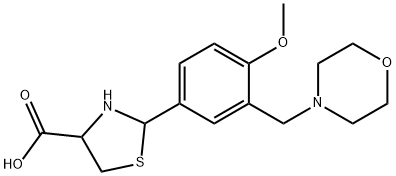 2-[4-甲氧基-3-(N-吗啉基甲基)苯基]-4-噻唑烷羧酸