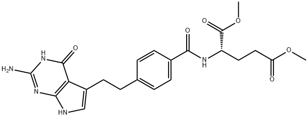 N-[4-[2-(2-氨基-4,7-二氢-4-氧代-3H-吡咯并[2,3-D]嘧啶-5-基)乙基]苯甲酰基]-L-谷氨酸 1,5-二甲酯