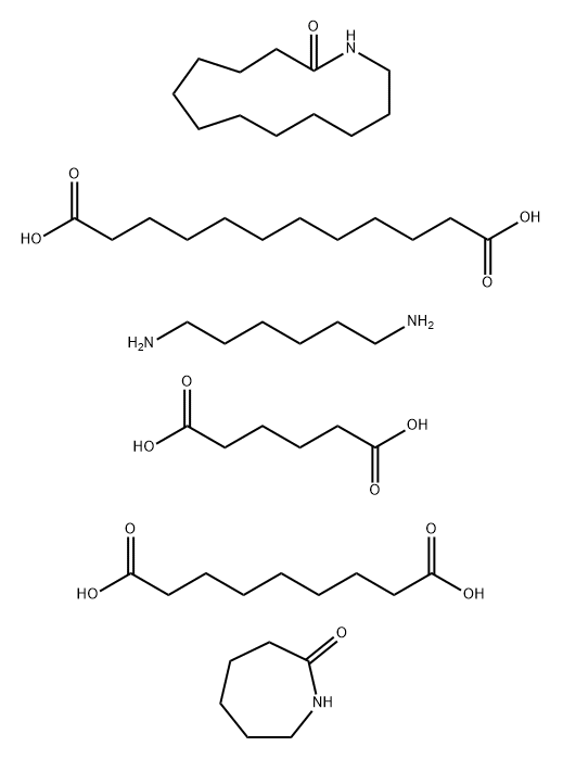 Dodecanedioic acid polymer with azacyclotridecan-2-one, hexahydro-2-H-azepin-2-one, 1,6-hexanediamine, hexanediamine, hexanedioic acid and nonanedioic acid