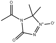 3H-1,2,4-Triazol-3-one, 4-acetyl-4,5-dihydro-5,5-dimethyl-, 1-oxide (9CI)