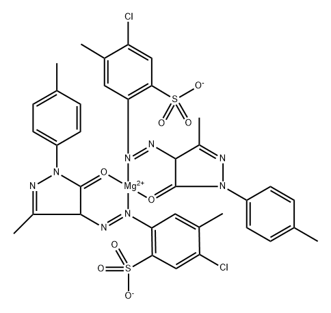Magnesium, bis5-chloro-2-4,5-dihydro-3-methyl-1-(4-methylphenyl)-5-(oxo-.kappa.O)-1H-pyrazol-4-ylazo-.kappa.N1-4-methylbenzenesulfonato-, (T-4)-