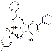 Benzenesulfonamide, N-2,3-bis(benzoyloxy)-5-hydroxy-4-(hydroxymethyl)cyclopentyl-4-methyl-, 1S-(1.alpha.,2.beta.,3.alpha.,4.beta.,5.alpha.)-