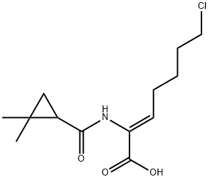 (Z)-(S)-7-氯-2-(2,2-二甲环丙甲酰胺基)-2-庚烯酸