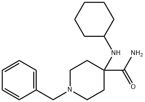 1-benzyl-4-(cyclohexylamino)piperidine-4-carboxamide