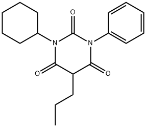 1-Cyclohexyl-3-phenyl-5-propylbarbituric acid