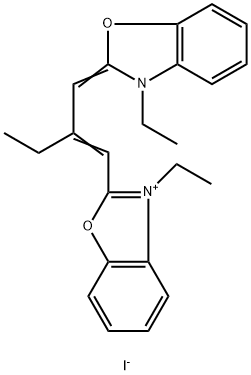 3-ethyl-2-[2-[(3-ethyl-3H-benzoxazol-2-ylidene)methyl]but-1-enyl]benzoxazolium iodide