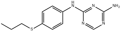 s-Triazine, 2-amino-4-(p-(propylthio)anilino)-